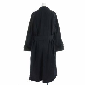 MARGARET HOWELL WATER REPELLENT COTTON POPLIN ステンカラーコート ベルト 2 黒