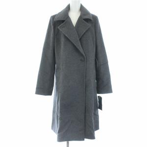 チェスターコート アンゴラ アウター ミドル丈 ロング 11 L グレー