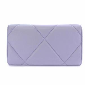 CHANEL 19AP0955 31番台 2021年 ディズヌフ 長財布 ココマーク キルティング レザー 紫