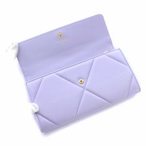 CHANEL 19AP0955 31番台 2021年 ディズヌフ 長財布 ココマーク キルティング レザー 紫
