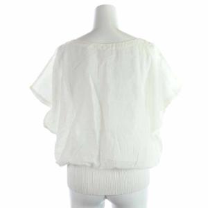 PLEATS PLEASE ISSEY MIYAKE イッセイミヤケ カットソー プルオーバー コットン フレンチスリーブ 3 L 白 ホワイト