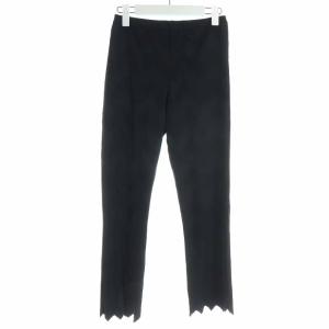 イッセイミヤケ イージーパンツ ロング ジグザグカット チェック 3 ブラック