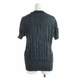 ISSEY MIYAKE カットソー モックネック シワ加工 2 グレー