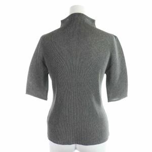 PLEATS PLEASE ISSEY MIYAKE イッセイミヤケ カットソー ハイネック プリーツ 五分袖 3 グレー
