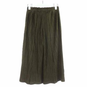 PLEATS PLEASE ISSEY MIYAKE イッセイミヤケ イージーパンツ プリーツ 0 カーキ