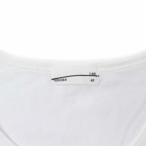 LAD MUSICIAN 半袖 Tシャツ カットソー プリント 42 ホワイト