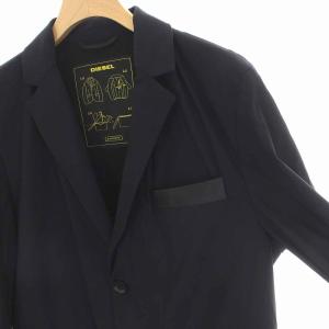DIESEL テーラードジャケット 2B センターベント アウター 44 XS 黒 ブラック