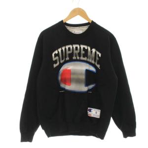 Supreme ｘ CHAMPION 19SS CHROME CREWNECK S 黒