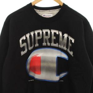 Supreme ｘ CHAMPION 19SS CHROME CREWNECK S 黒