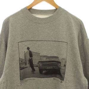 Plage JANE SMITH 近年モデル スウェット トレーナー クルーネック プリント 長袖 グレー