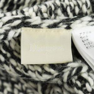 Diagram 20AW ニット セーター 長袖 ウール混 モヘヤ混 36 S バイカラー ホワイト グレー