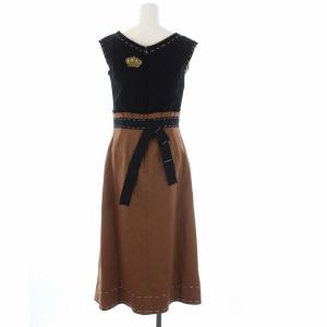 DOLCE&GABBANA 16AW 少女が夢見るプリンセス物語 ロングワンピース 40 茶