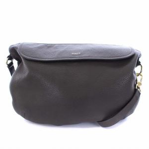 ショルダーバッグ レザー ブラウン