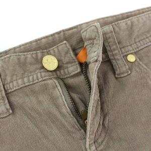 TORY BURCH SUPER SKINNY JEAN コーデュロイパンツ ジップフライ 24 S ブラウン