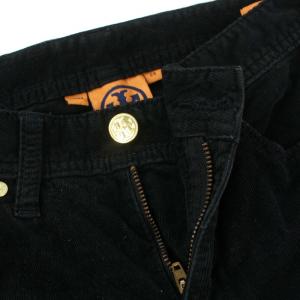 TORY BURCH SUPER SKINNY JEAN コーデュロイパンツ ジップフライ 24 ブラック