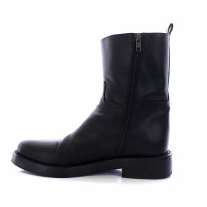 ANN DEMEULEMEESTER サイドジップジョッキーブーツ レザー 27cm 黒