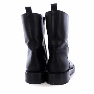 ANN DEMEULEMEESTER サイドジップジョッキーブーツ レザー 27cm 黒