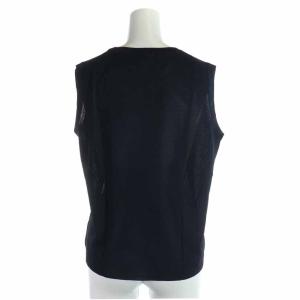HERMES マルジェラ期 ニットカットソー メッシュ M ネイビー