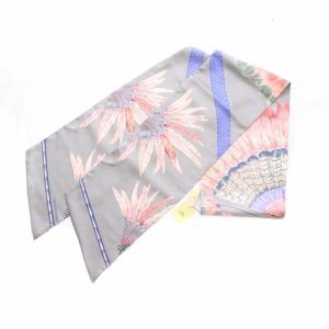 HERMES マキシツイリー  BRAZIL ブラジル スカーフ 絹 シルク100％ グレー