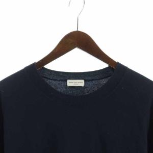 DRIES VAN NOTEN ニット バイカラー M 紺 茶