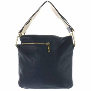 Chloe VANESSA ショルダーバッグ レザー スクエア ネイビー