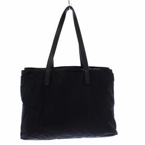 PRADA 三角ロゴプレート トートバッグ ナイロン 黒