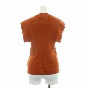 CLANE 17SS SQUARE SLEEVE KNIT TOPS ニット セーター カットソー ノースリーブ リブ ストレッチ 1