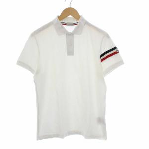 MONCLER MAGLIA POLO MANICA COORTA SLIM FIT ポロシャツ M 白