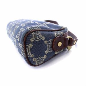 CELINE ヴィンテージ マカダム ハンドバッグ インディゴ