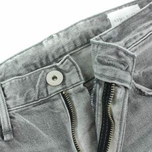 upper hights THE LADY ミッドライズボーイフレンドデニム デニムパンツ ジーンズ ジップフライ ダメージ加工