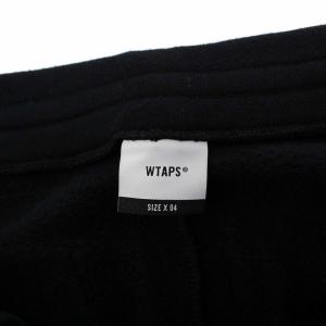 WTAPS 21AW STENCIL TROUSER スウェットパンツ ジョガーパンツ イージー ロゴ 裏起毛 4 XL ブラック
