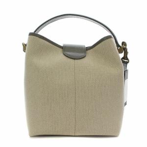 TOFF&LOADSTONE ハイエンドキャンバス モス ショルダーバッグ ハンドバッグ 2WAY アイボリー グレージュ
