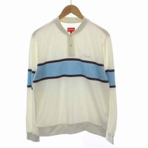 17FW VELOUR SNAP HENLEY カットソー 長袖 M ホワイト