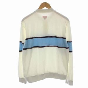 Supreme 17FW VELOUR SNAP HENLEY カットソー 長袖 M ホワイト