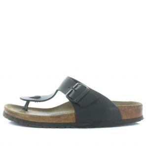BIRKENSTOCK ギゼ GIZEH トングサンダル レザー 42 27.5cm 黒 ブラック 茶 ブラウン