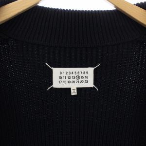 Martin Margiela 14 13AW ドライバーズニットベスト S 紺