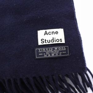 Acne Studios 大判 ストール マフラー VIRGIN WOOL 旧タグ ネイビー