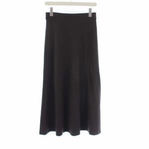 EVERYDAY I LIKE 21SS Jersey Flare フレア ロングスカート ウエストゴム ブラウン