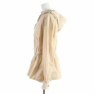 ANAYI 21SS タフタフードツキブルゾン ジャケット ジップアップ 38 M ベージュ