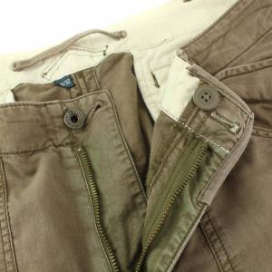 POLO RALPH LAUREN カーゴパンツ ジップフライ ロゴ刺繍 コットン ブラウン