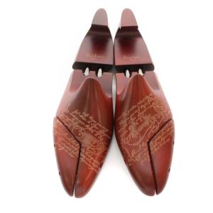 Berluti UNIVERSEL HOM SHOETREE スクリット彫刻 カリグラフィー シューツリー シューキーパー 靴用品 11 赤