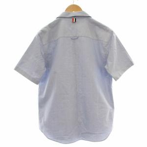 THOM BROWNE オックスフォード フローラルアップリケシャツ 0 ライトブルー
