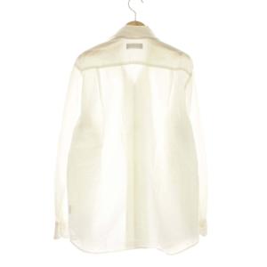 TOMORROWLAND PILGRIM 21SS コットンシアサッカー ワイドカラーシャツ Long Beach 長袖 M 白 ホワイト