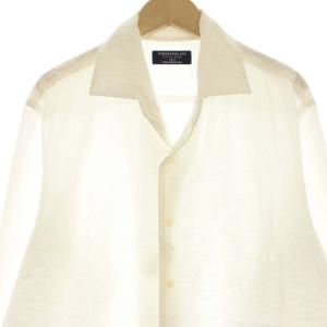 TOMORROWLAND PILGRIM 21SS コットンシアサッカー ワイドカラーシャツ Long Beach 長袖 M 白 ホワイト