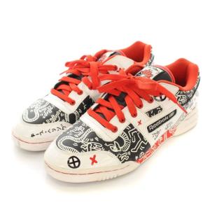 Reebok キースへリング WORKOUT PLUS スニーカー ローカット エナメル レザー V44590 シューズ 靴 26.5cm