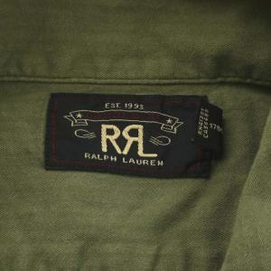 RRL シャツ 半袖 オープンカラー コットン 170/92A S 緑 グリーン