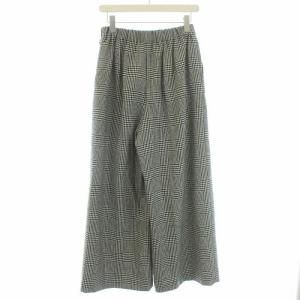 ENFOLD 21AW CORDURATWEED TROUERS パンツ グレンチェック 38 ブラック