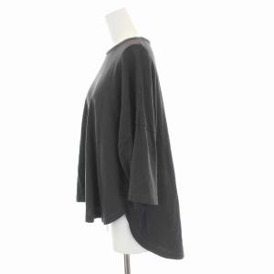 ENFOLD 19SS Tシャツ カットソー ハーフスリーブ 五分袖 38 M ダークグレー