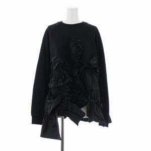21SS ハードコンパクト裏毛 デコラプルオーバー スウェット M 黒