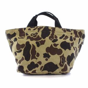 ナイロン 舟型トートM トートバッグ ハンドバッグ 迷彩 カモフラ ベージュ